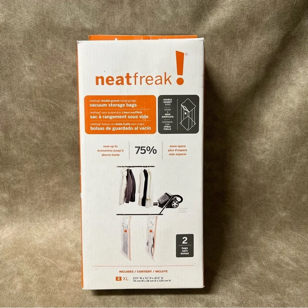 NeatFreak! vacuum clear storage bags